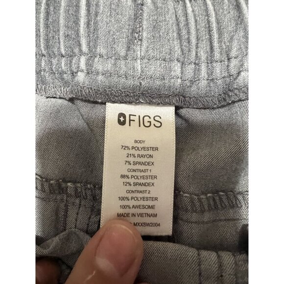 Men's FIGS Gray Tansen Jogger Scrub Pants Medical Size S - Picture 6 of 9